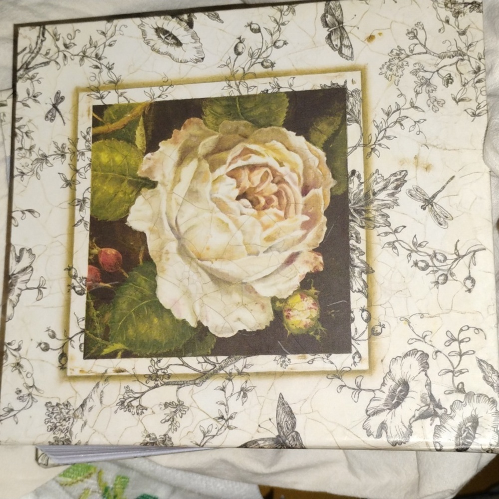 🌹 Tri Coastal White Rose Kathryn White Photo Album VINTAGE  DEADSTOCK